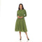 Long-Sleeve Smocked Dress- DR1360
